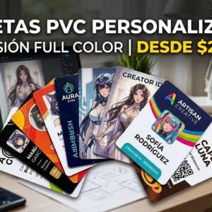 Tarjetas PVC Personalizadas | Impresión Full Color | Desde $20 c/u