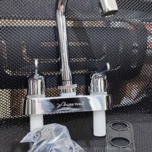 Mezcladora para lavabo de cuello curvo corto — ABS