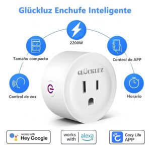 Enchufe inteligente WiFi compatible con Alexa y Google Home