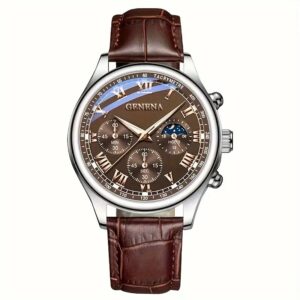 Reloj de cuarzo con correa — estilo deportivo y de negocios