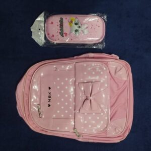Mochila escolar infantil Kawaii — rosa