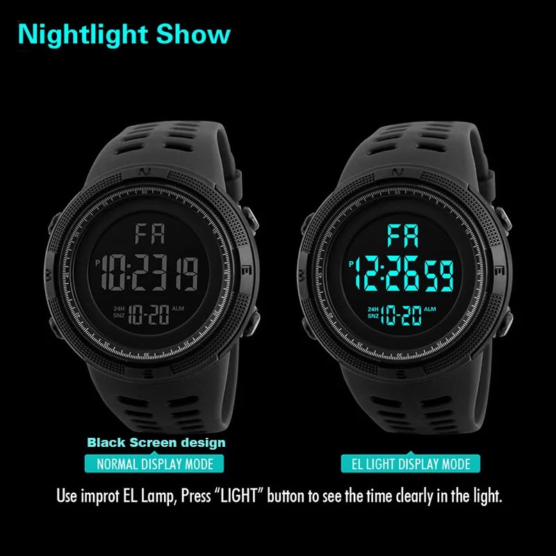 Reloj deportivo militar digital LED