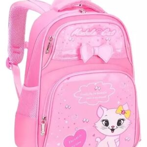Mochila escolar infantil rosa